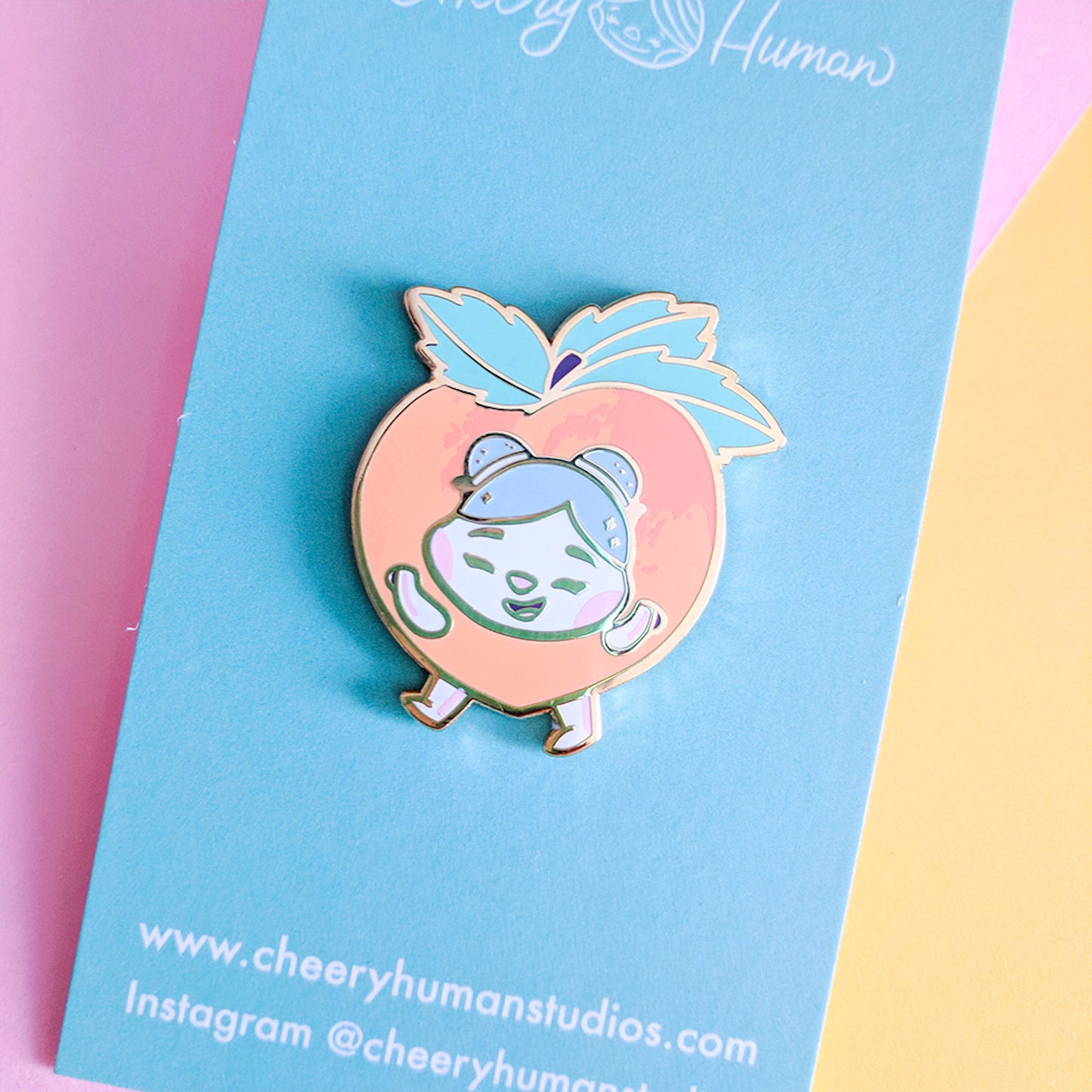Cheery Peach - Enamel Pin