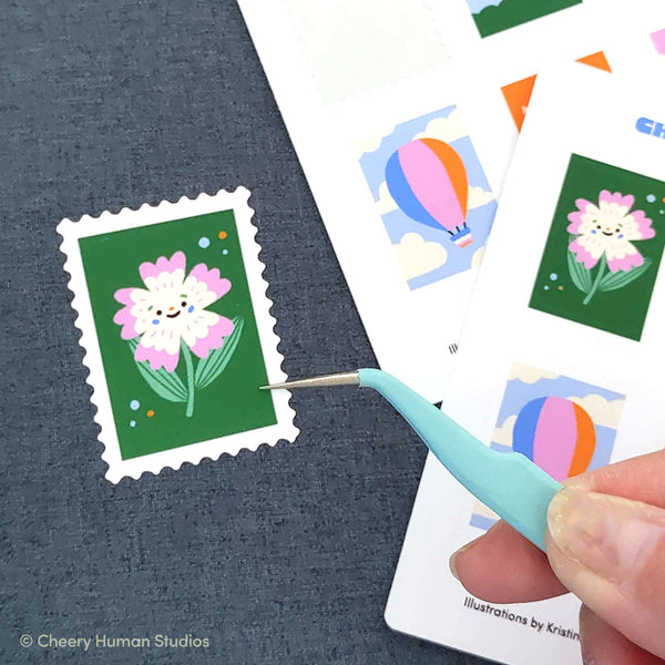 Cheery Town Stamps - Decorative Sticker Sheet