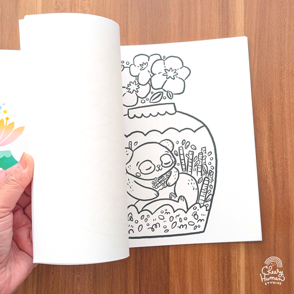 Cozy Animals & Plants Coloring Book