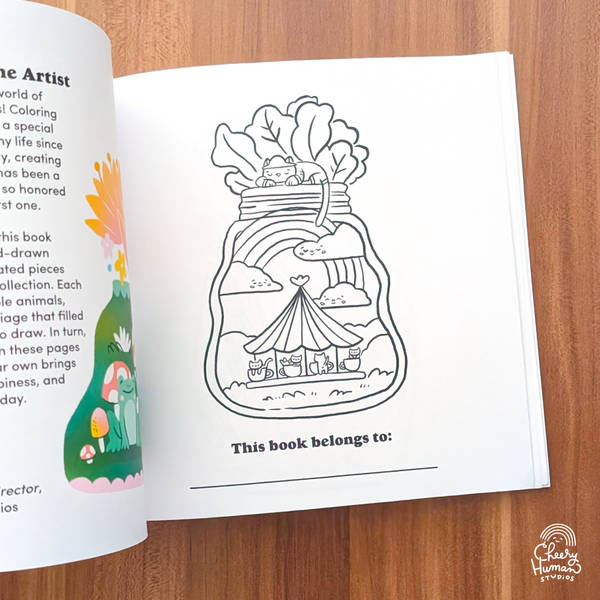 Cozy Animals & Plants Coloring Book