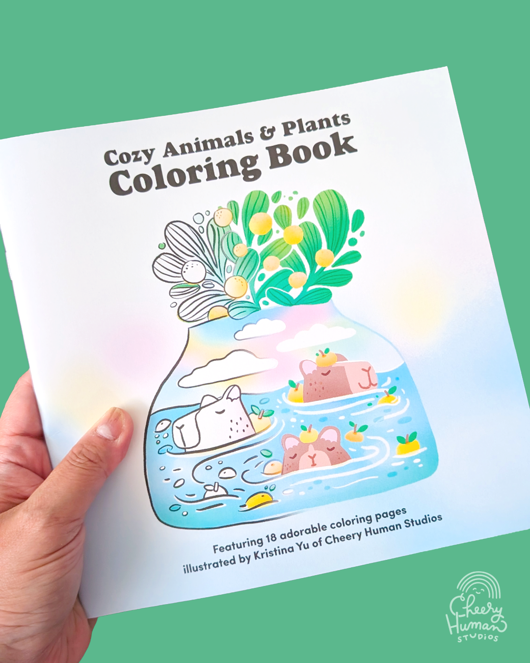 Cozy Animals & Plants Coloring Book