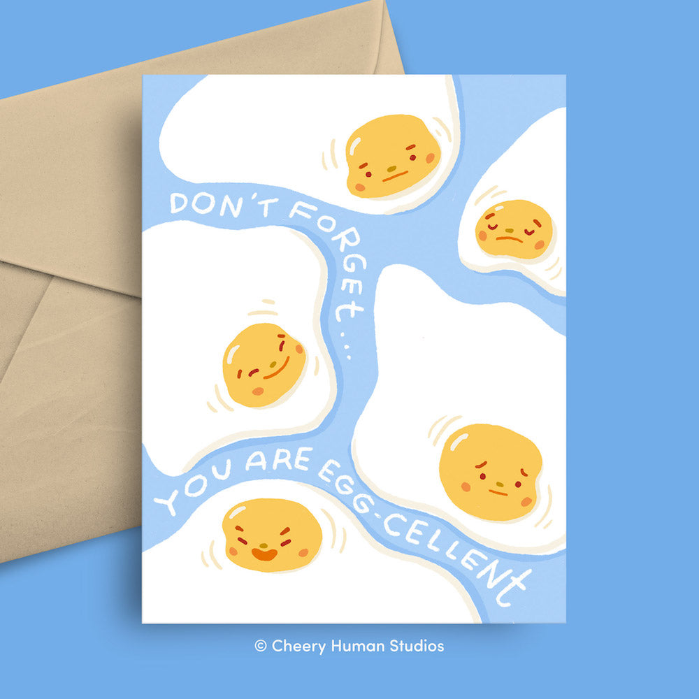 You are Eggcellent - Greeting Card ✺ Encouragement