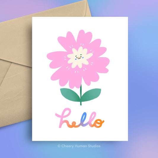 Hello Flower - Thinking of You ✺ Everyday Greeting Card
