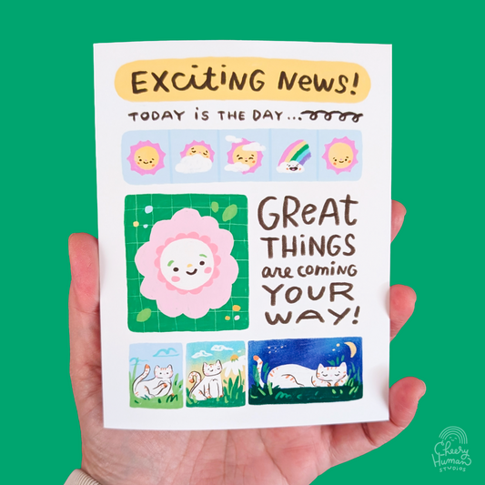 Great Things Coming Your Way ✺ Birthday / Graduation / Retirement / Motivational / Everyday Greeting Card