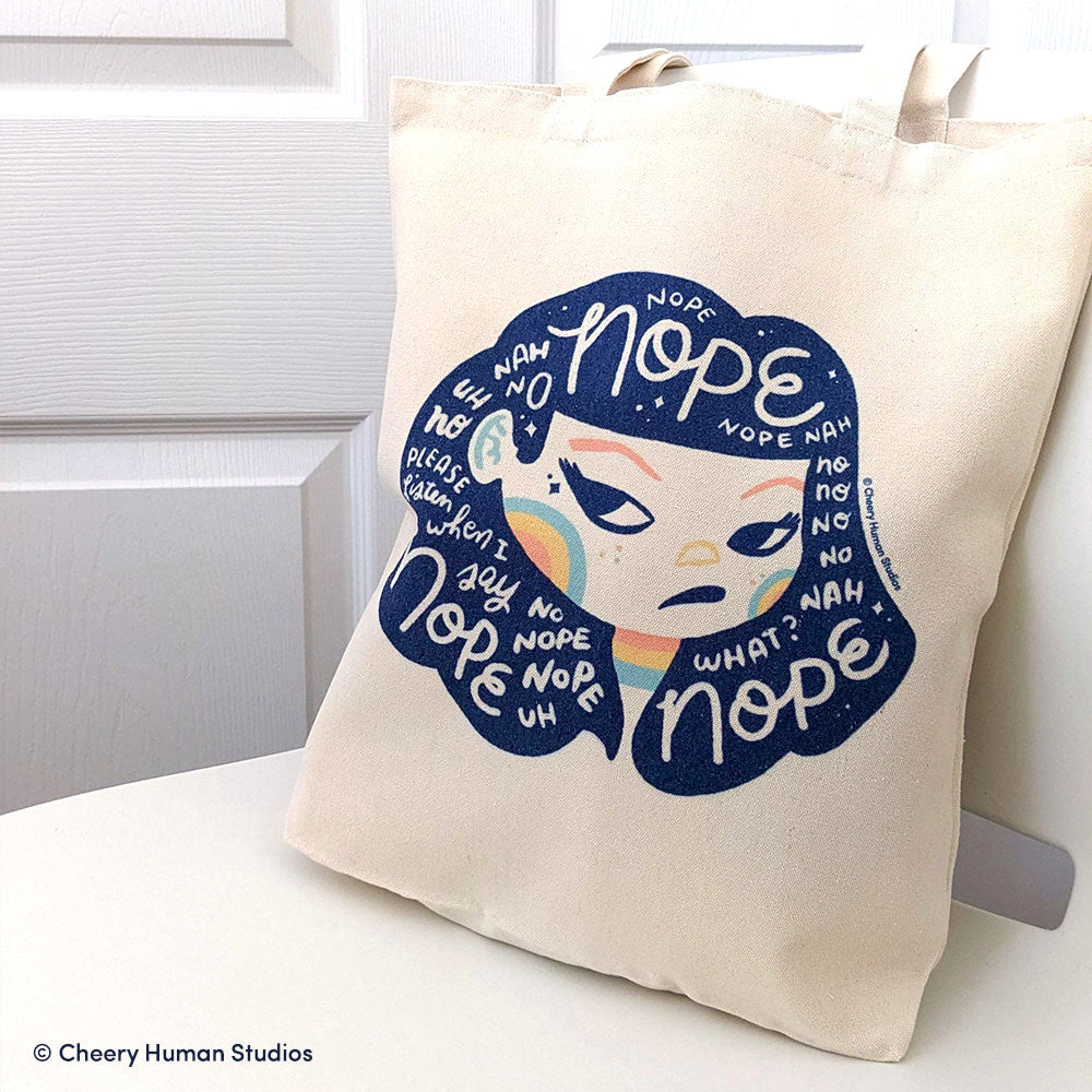 Hair Emotions 1: Nope - Canvas Tote Bag