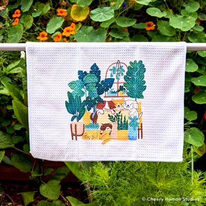 Pets & Plants - Tea Towel | Dish Towel | Kitchen Towel