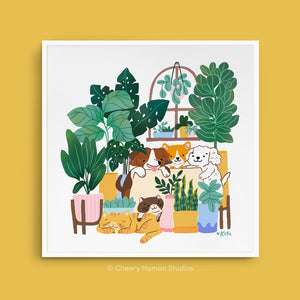 Pets & Plants - Art Print