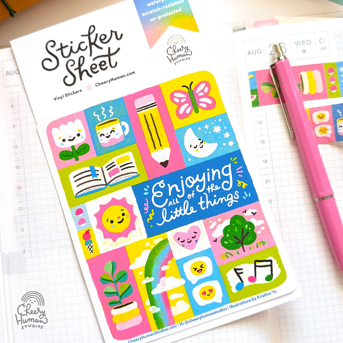 Enjoying the Little Things Vol 1 - Vinyl Sticker Sheet