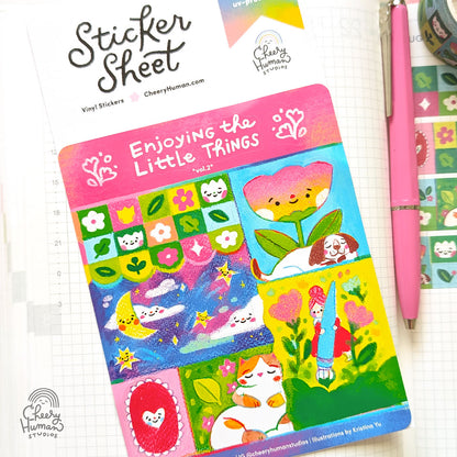 Enjoying the Little Things Vol 2 - Vinyl Sticker Sheet