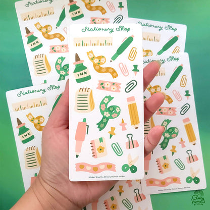 Stationery Shop - Decorative Sticker Sheet