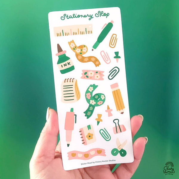 Stationery Shop - Decorative Sticker Sheet