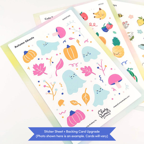 Mushrooms - Decorative Sticker Sheet | Single Sticker Sheet or Pack of 5
