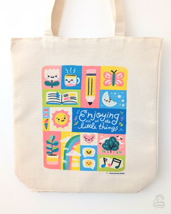 Enjoying the Little Things - Canvas Tote Bag