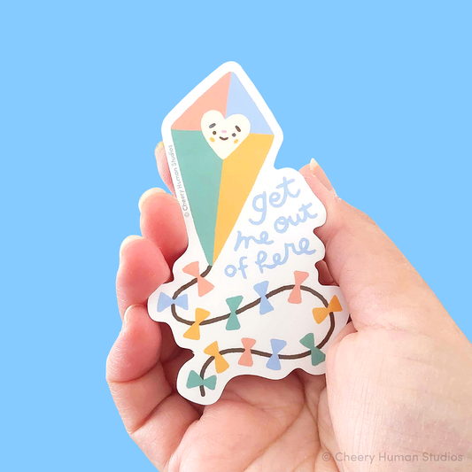 Get Me Out of Here (Kite) - Handmade Vinyl Sticker