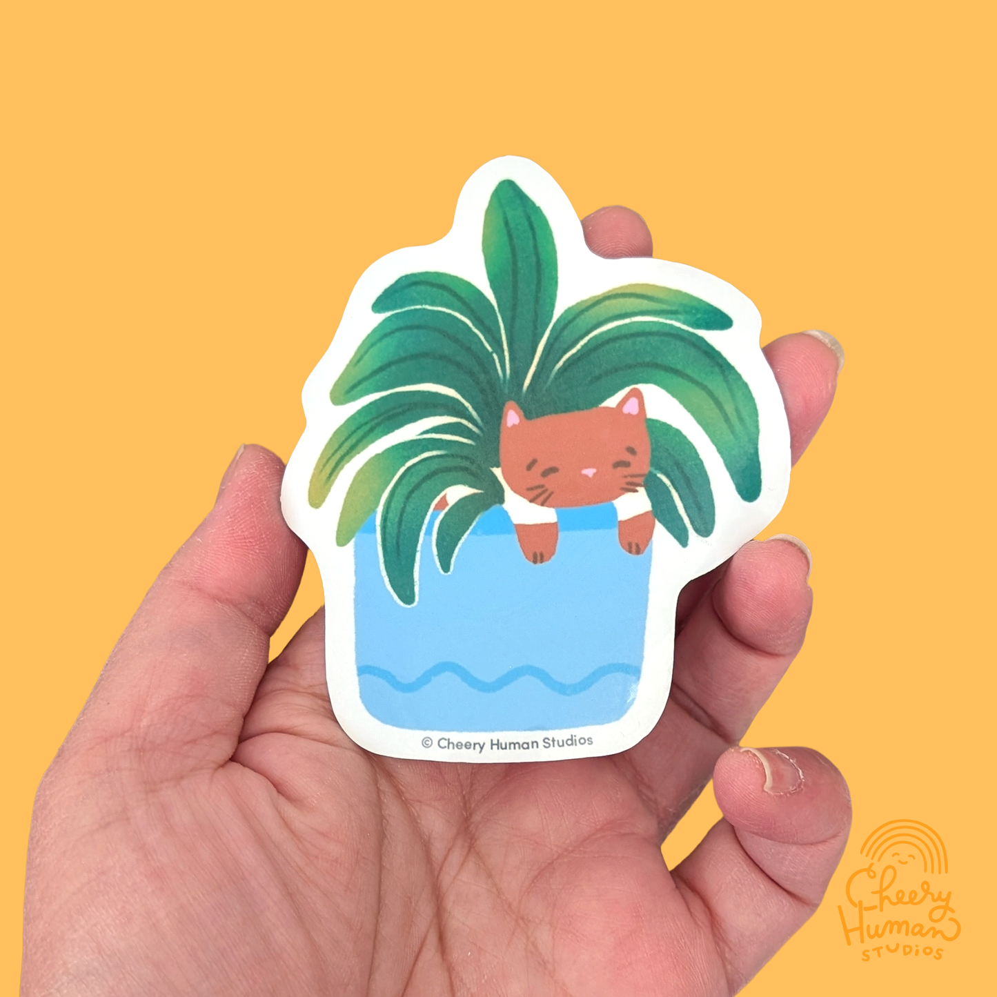 Cats & Plants - Handmade Vinyl Stickers
