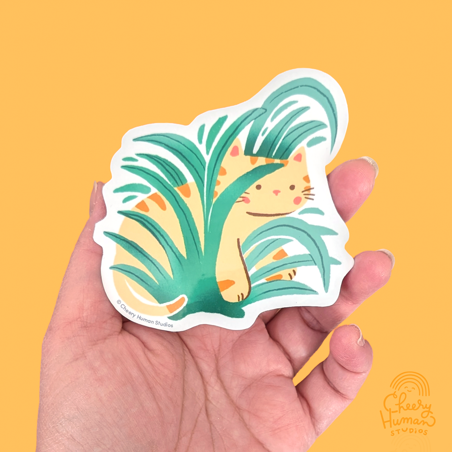 Cats & Plants - Handmade Vinyl Stickers