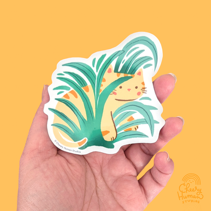 Cats & Plants - Handmade Vinyl Stickers