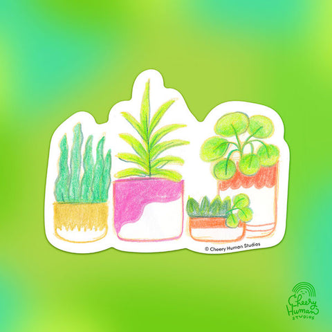 Plants - Handmade Vinyl Sticker