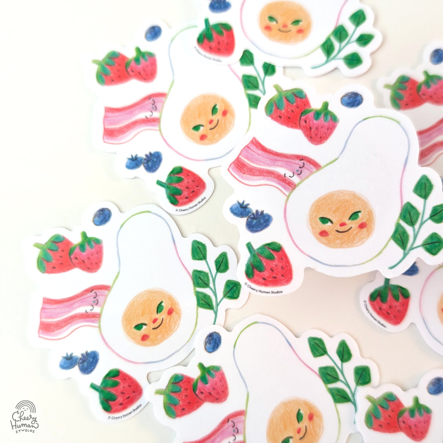 Breakfast - Handmade Vinyl Sticker