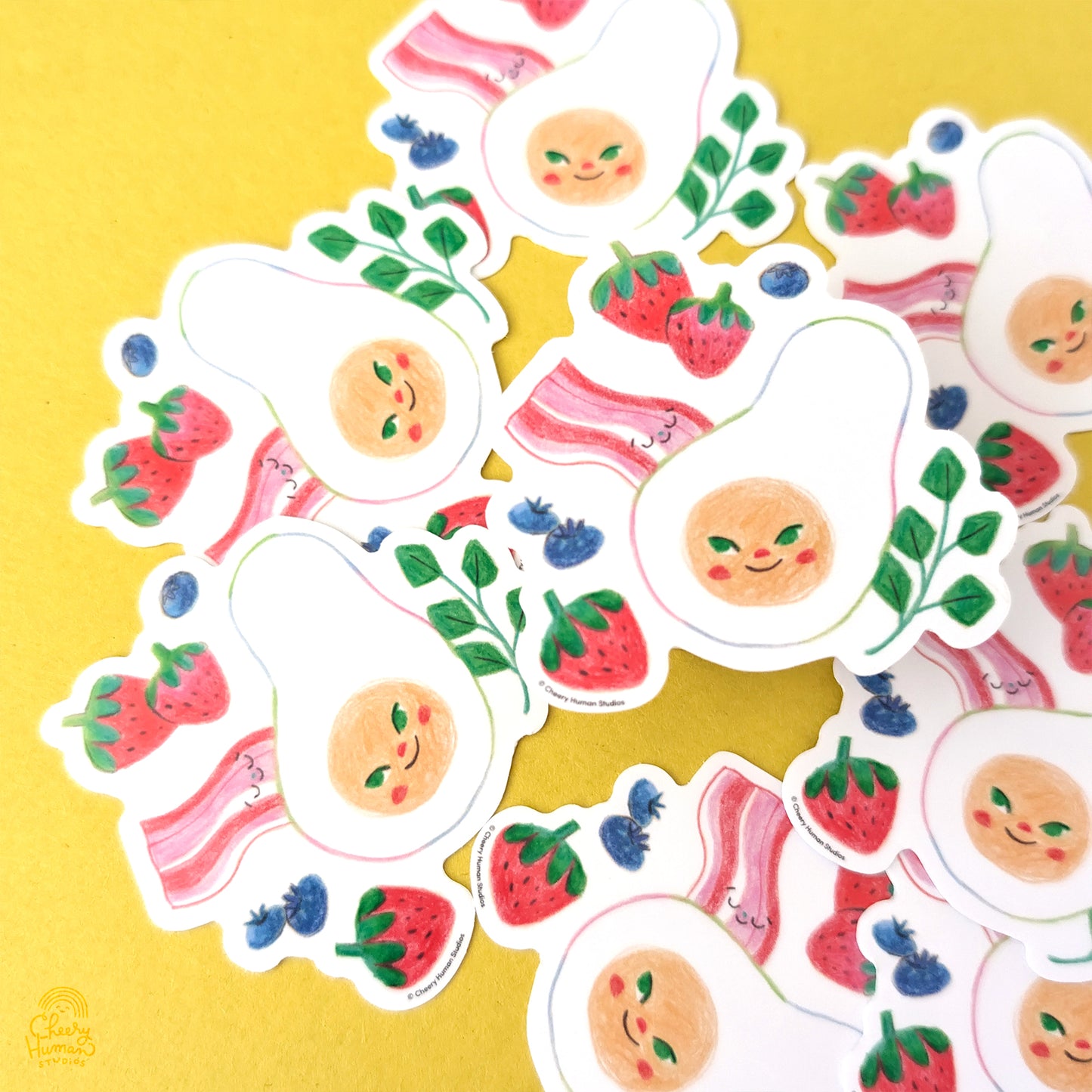 Breakfast - Handmade Vinyl Sticker