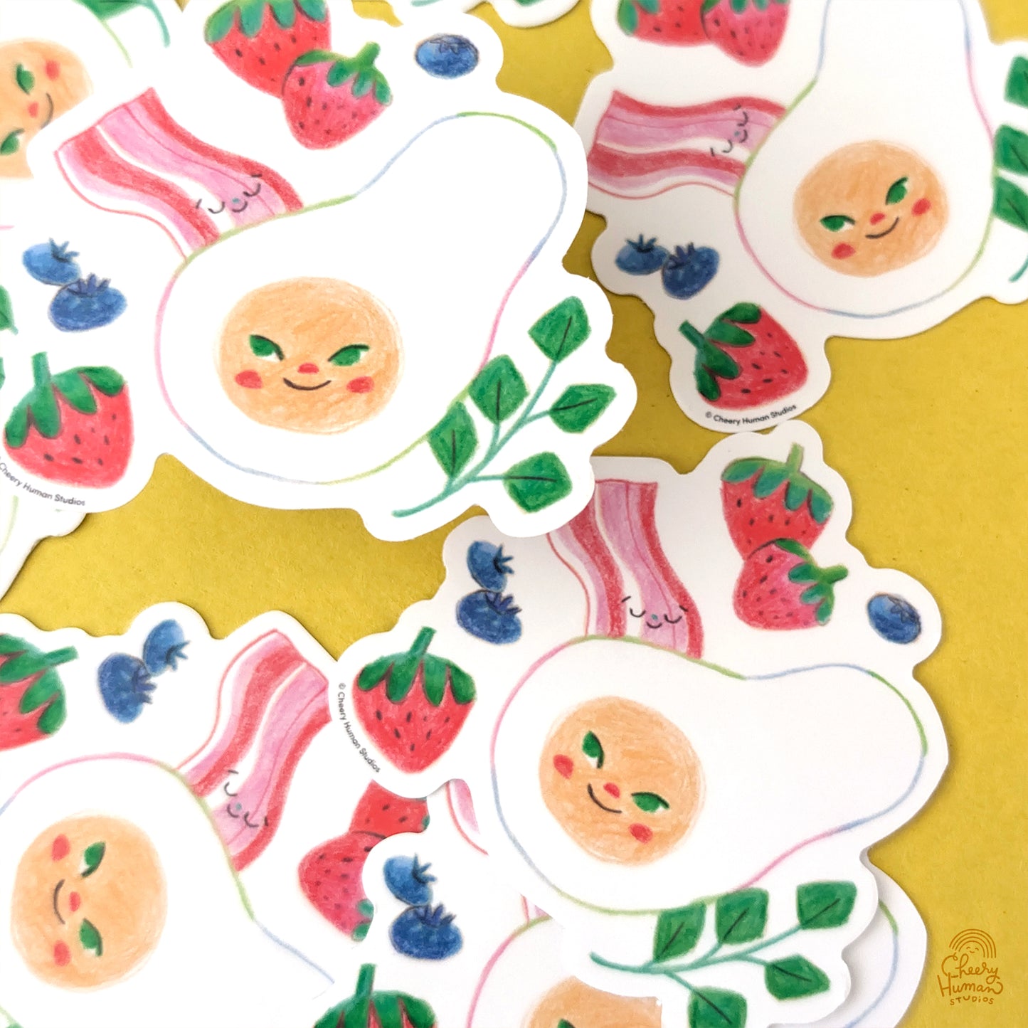 Breakfast - Handmade Vinyl Sticker