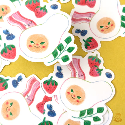 Breakfast - Handmade Vinyl Sticker