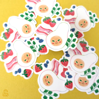 Breakfast - Handmade Vinyl Sticker