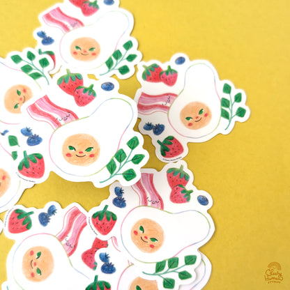 Breakfast - Handmade Vinyl Sticker