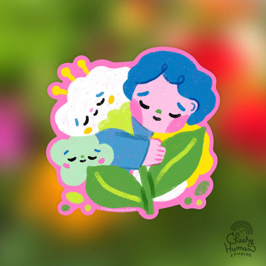 Flower Hugs - Vinyl Sticker