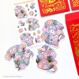Year of the Dragon: Sticker & Red Envelope Set