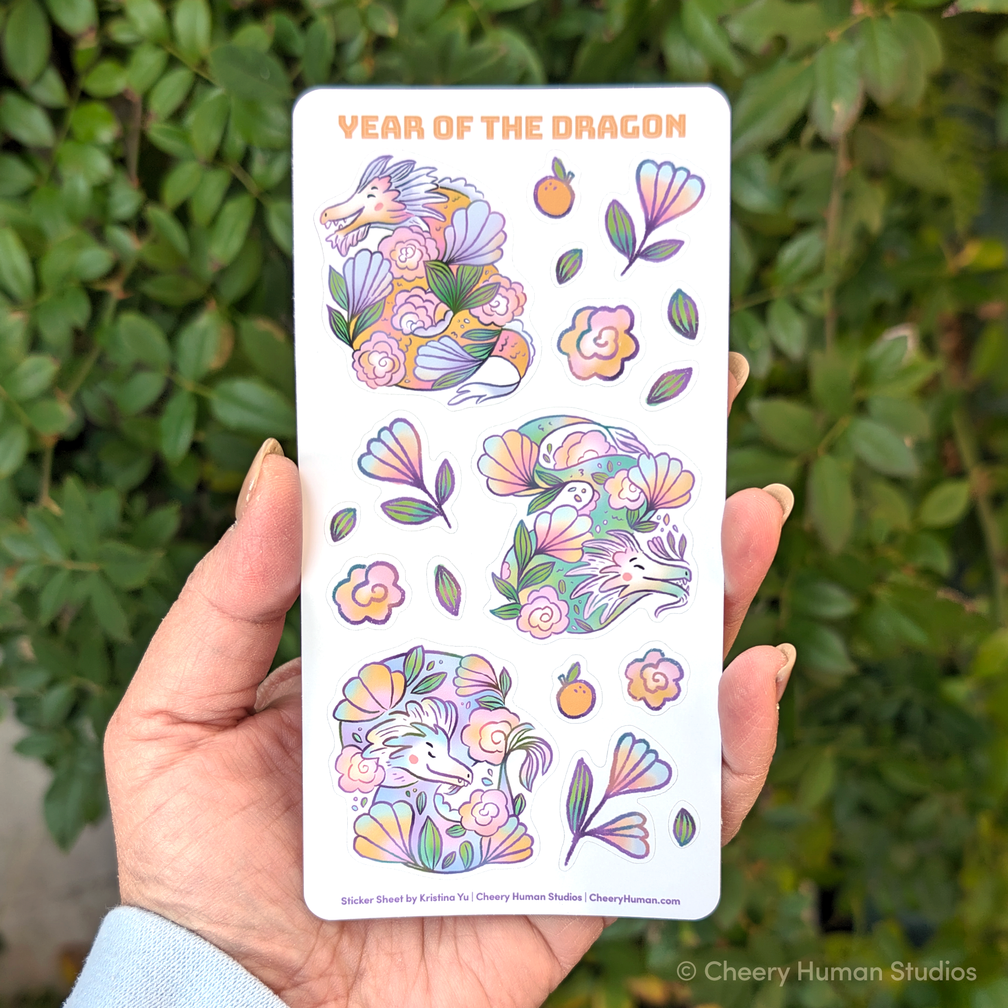 Year of the Dragon - Decorative Sticker Sheet – Cheery Human Studios