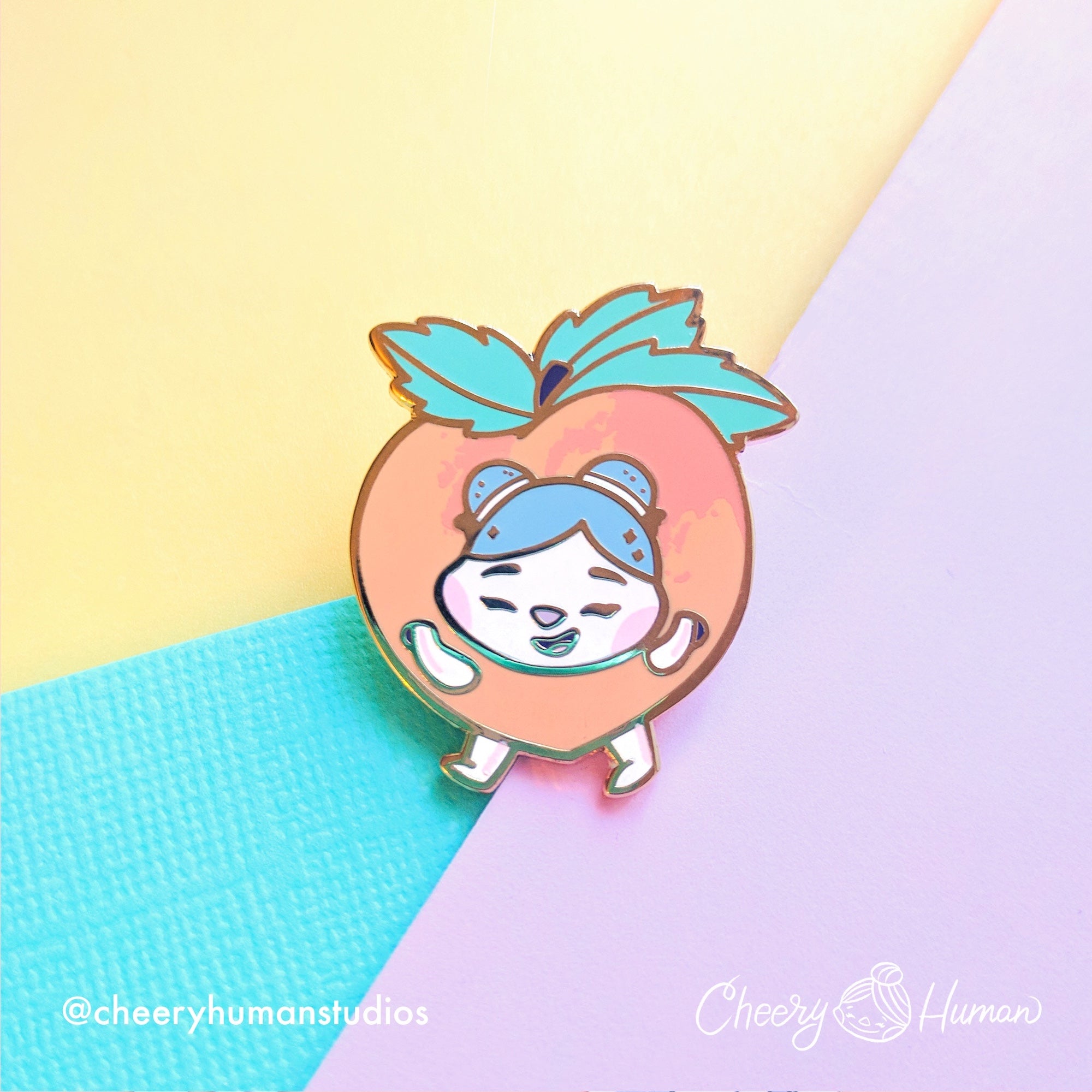 Cheery Peach - Enamel Pin
