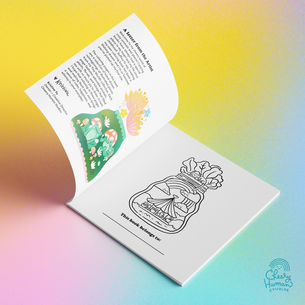 PRE-ORDER | Cozy Animals & Plants Coloring Book (includes free 4x6 art print)