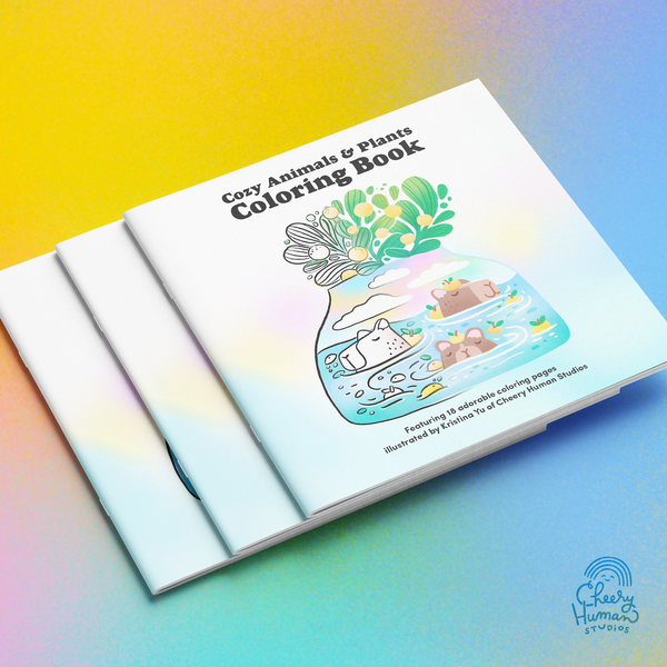 PRE-ORDER | Cozy Animals & Plants Coloring Book (includes free 4x6 art print)