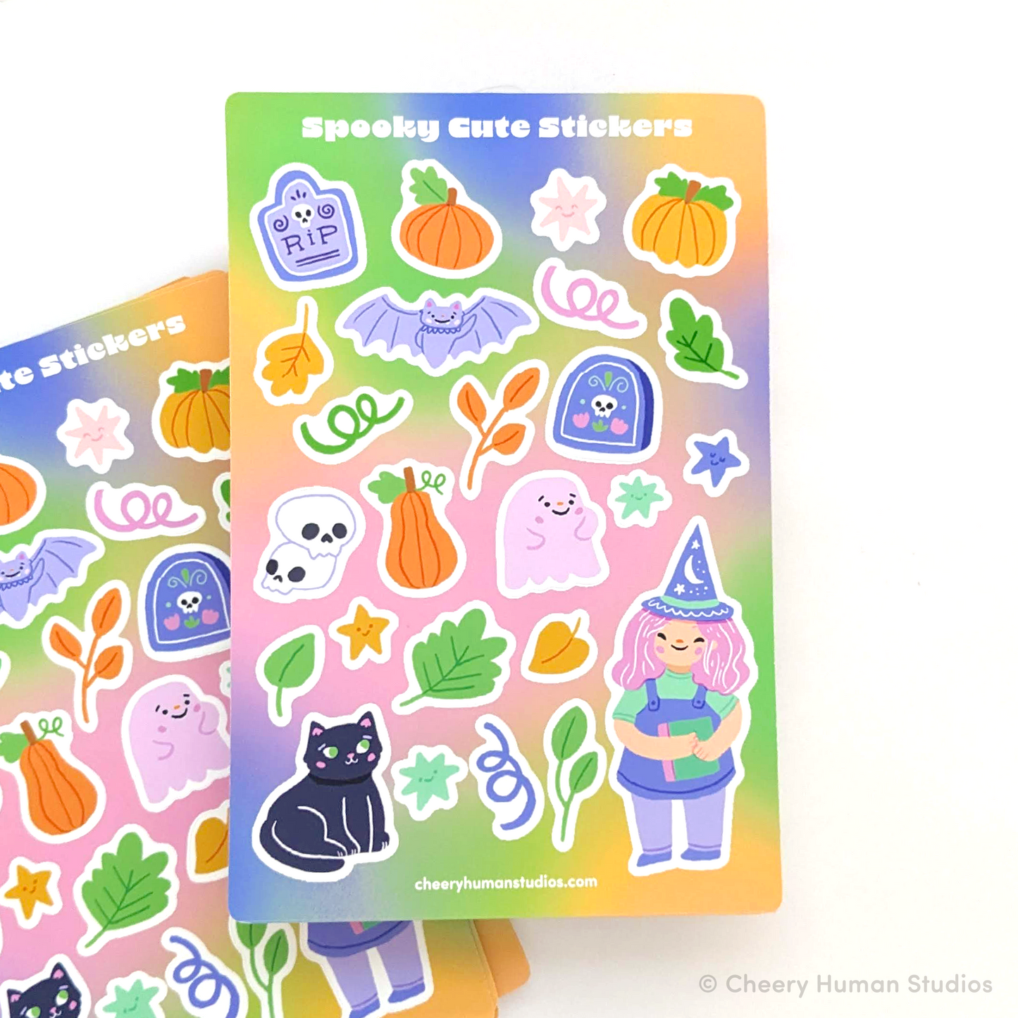Spooky Cute - Decorative Sticker Sheet | Single Sticker Sheet or Pack of 5