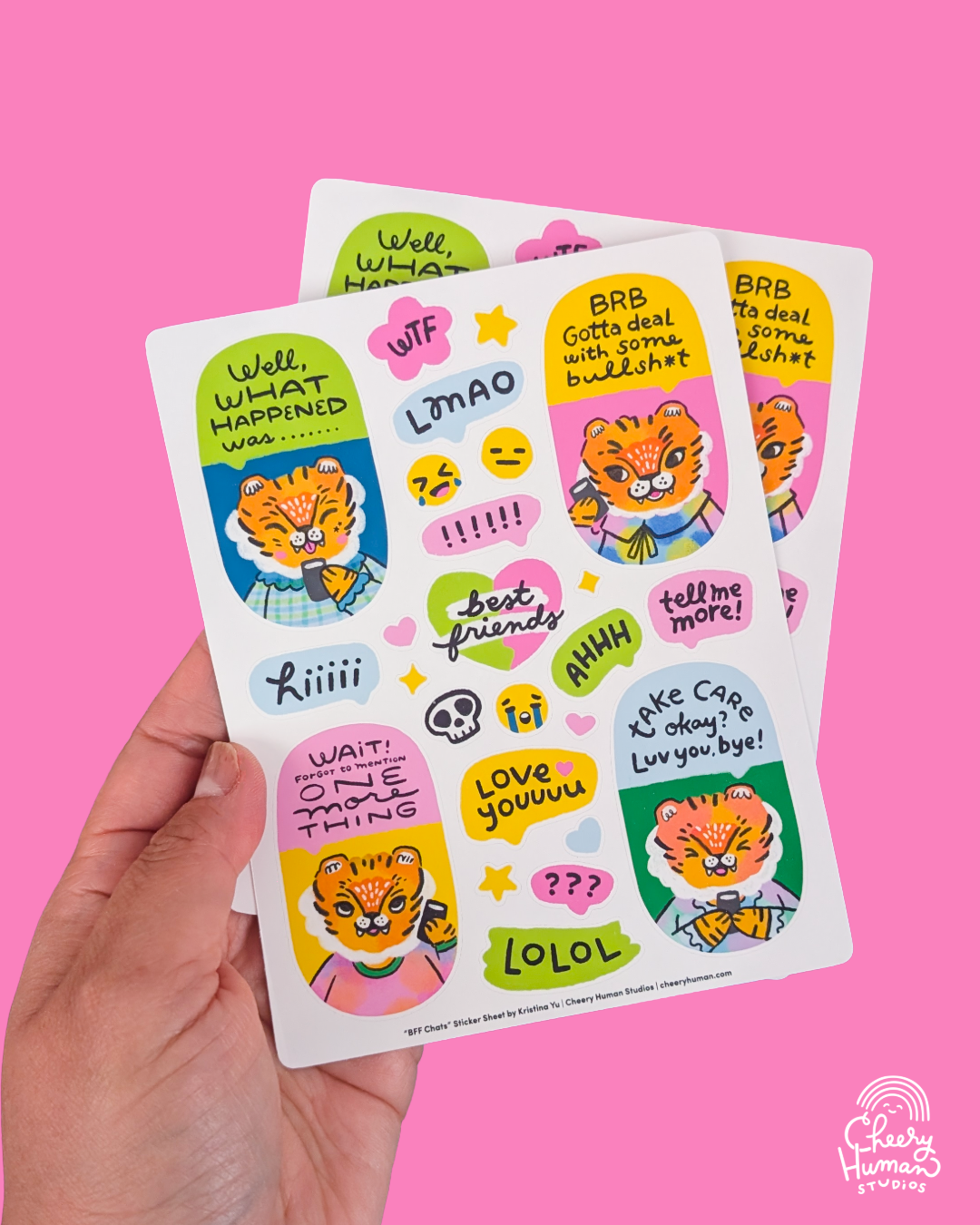 BFF Chats - Decorative Sticker Sheet