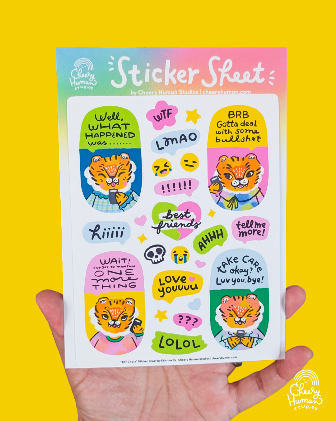 BFF Chats - Decorative Sticker Sheet
