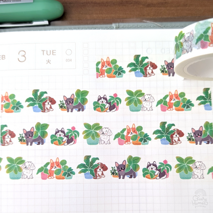 Dogs & Plants - Washi Tape