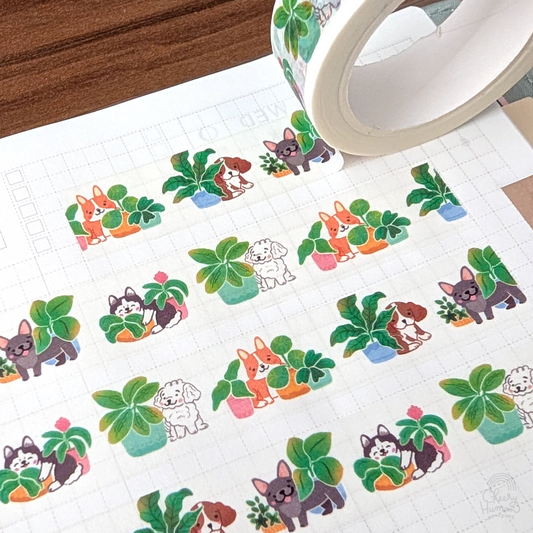 Dogs & Plants - Washi Tape