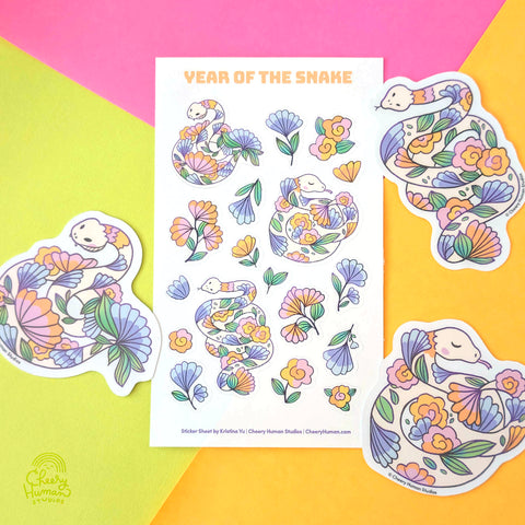 Year of the Snake: Vinyl Sticker & Sticker Sheet Set