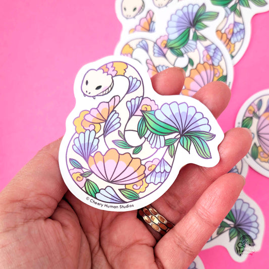 Snake 1 - Year of the Snake - Handmade Vinyl Sticker