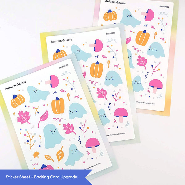 Autumn Ghosts - Sticker Sheet | Single Sticker Sheet or Pack of 5