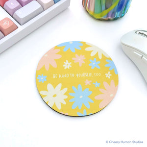 Be Kind to Yourself Coaster | Encouraging Florals Coaster