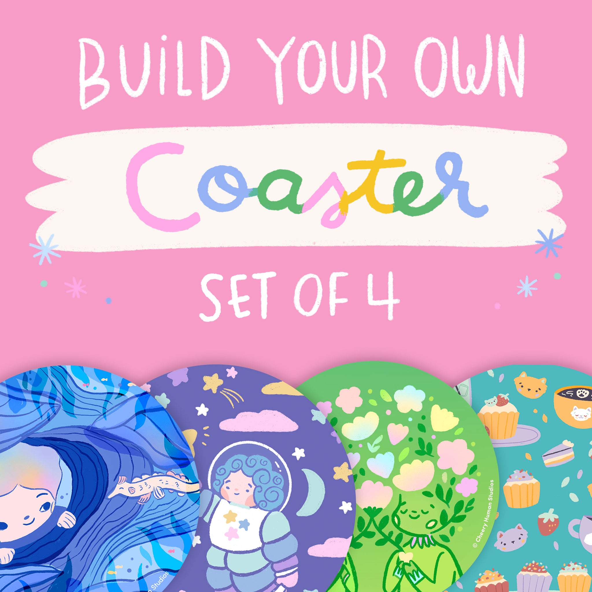 Build Your Own Coaster Set of 4 | Coasters