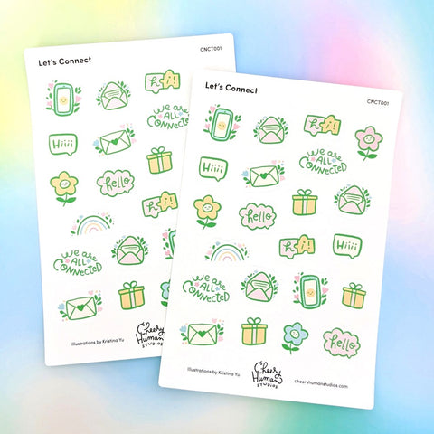 Connection - Sticker Sheet | Single Sticker Sheet or Pack of 5