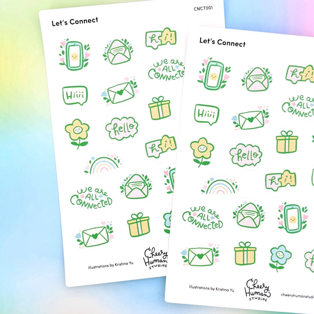 Connection - Sticker Sheet | Single Sticker Sheet or Pack of 5