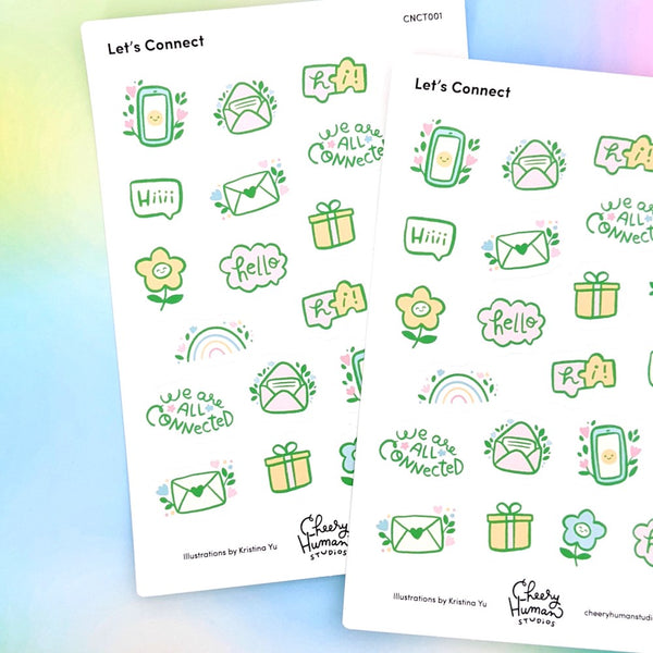 Connection - Sticker Sheet | Single Sticker Sheet or Pack of 5