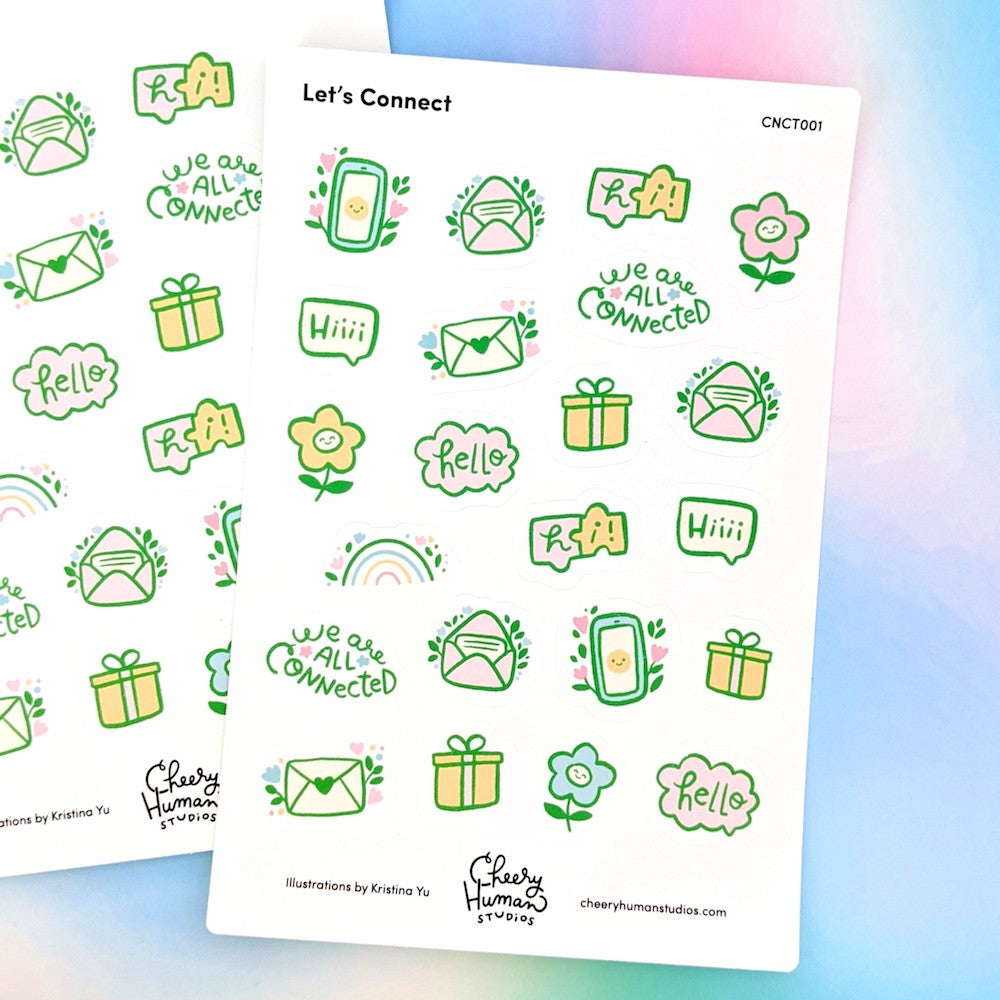 Connection - Sticker Sheet | Single Sticker Sheet or Pack of 5