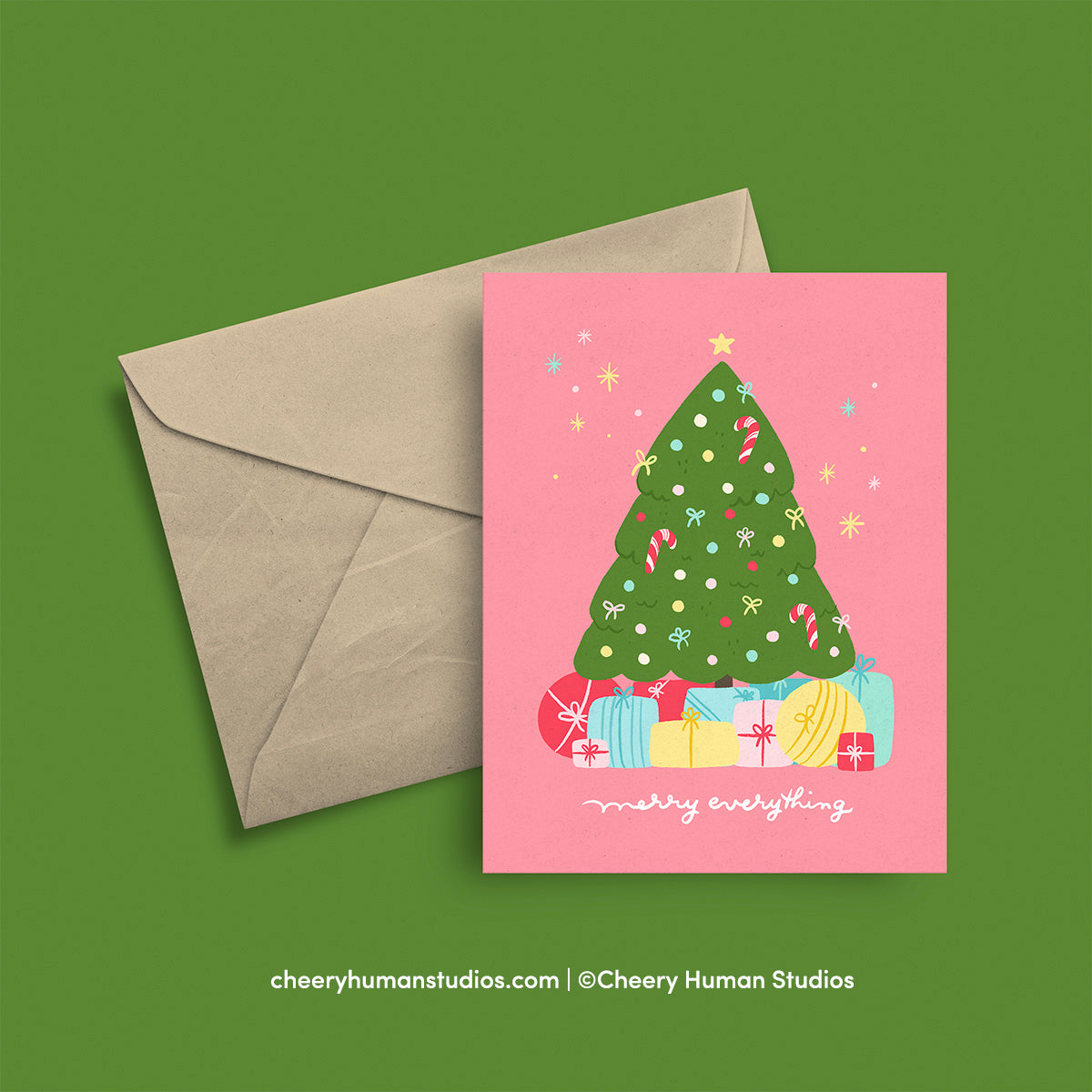 Merry Everything - Greeting Card | Holiday Greeting Card | Christmas Tree