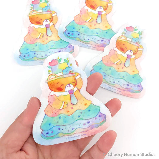 Fancy Bear - Handmade Vinyl Sticker